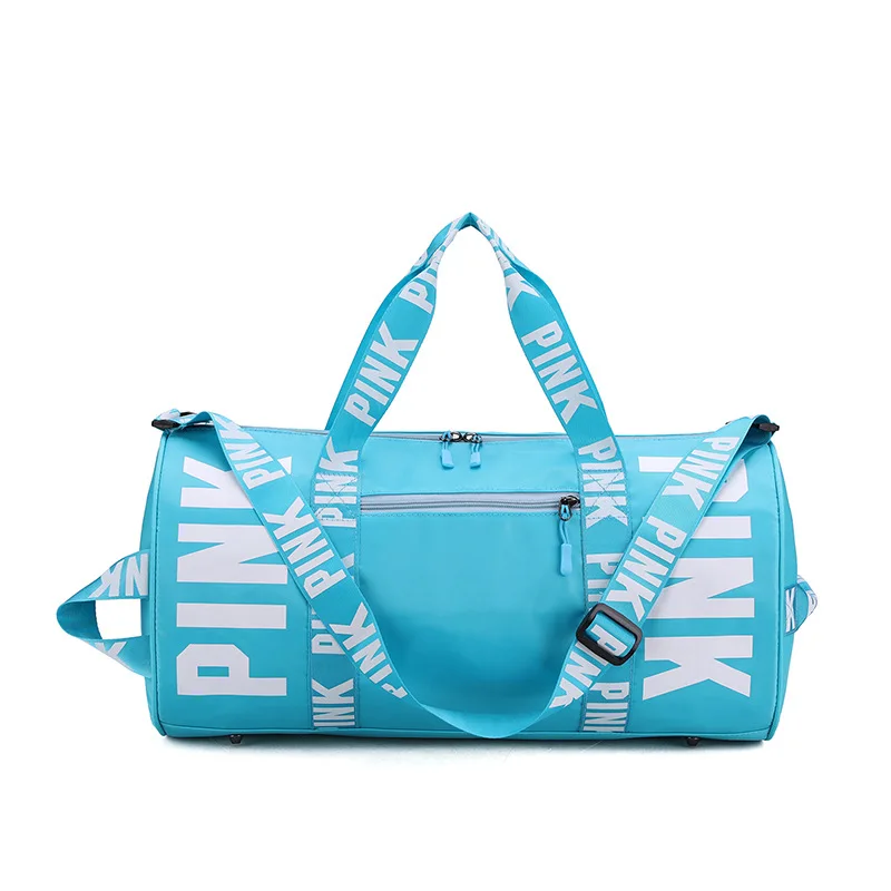 

Double Printed PINK Custom Travel Bag Gym Bag Duffel Unisex Multifunction Sports Fitness Handbag