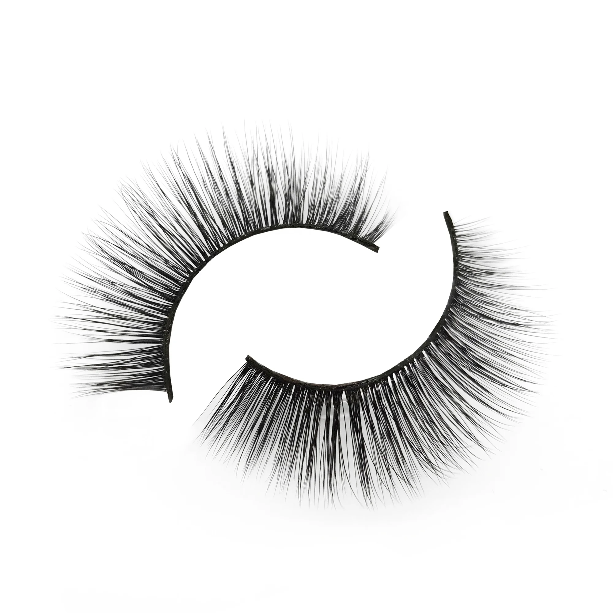 

2021 new trend wholesale private label hot sale handmade individual 3d silk vegan eyelashes