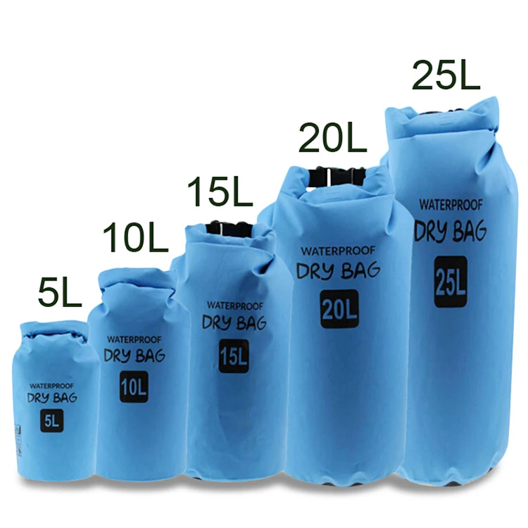 

2L-30L Custom PVC Roll Top Compression Ocean Pack Sport Waterproof Floating Rucksack Dry Bag Backpack, Blue, yellow, black, red or customized