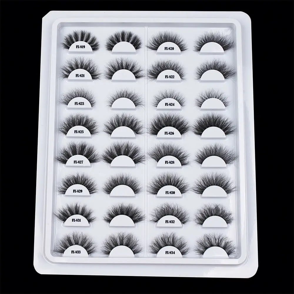 

FX-N20 SAMPLE FREE 7D faux minkfur eyelashes 7d eye lash extensions super soft deep wave winged fluffy new lashes