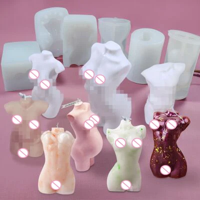 

wholesale Velas Human Women Torso Female Body Silicone Candle Mold, Customized color