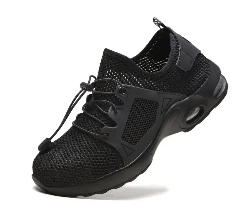 

Labor-proof shoes smash-proof and puncture-proof Four Seasons fly-woven breathable anti-static shoes, As picture