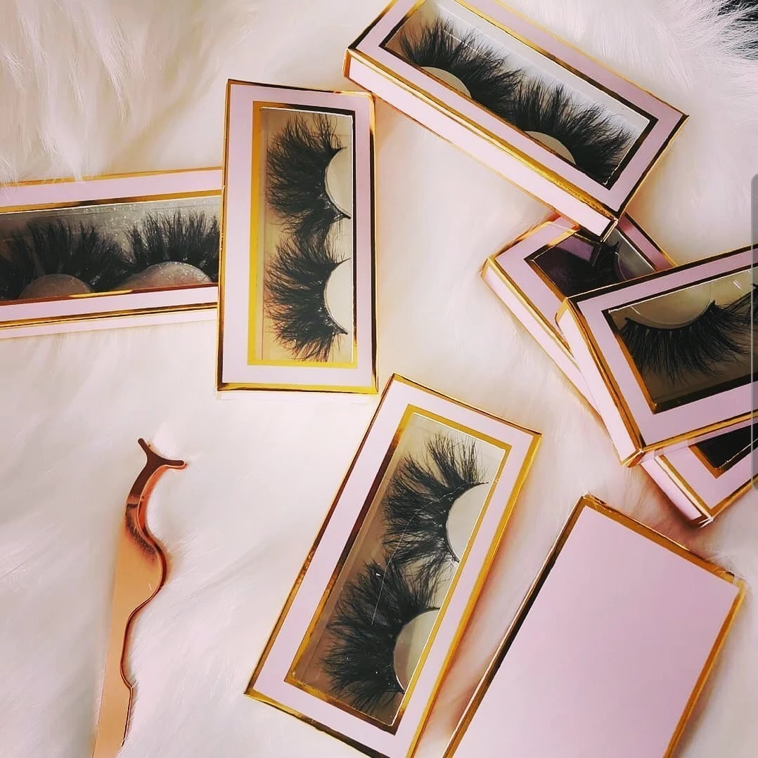 

New fancy custom logo card paper personalized false empty eyelash packaging box