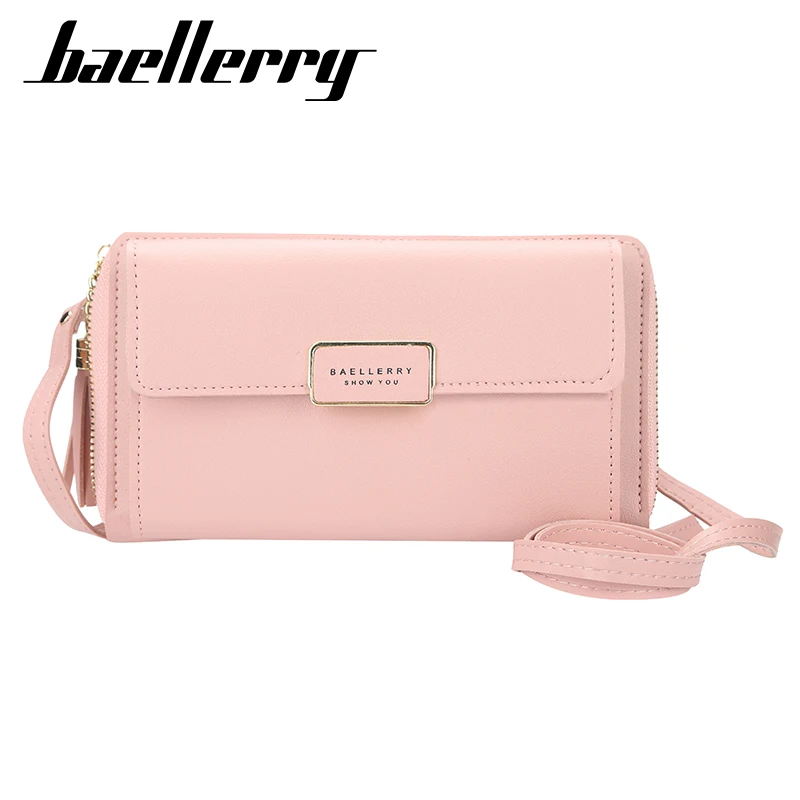 

2020 baellerry fashion vegan PU leather shoulder bag ladies money wallet purse fashion wallet women