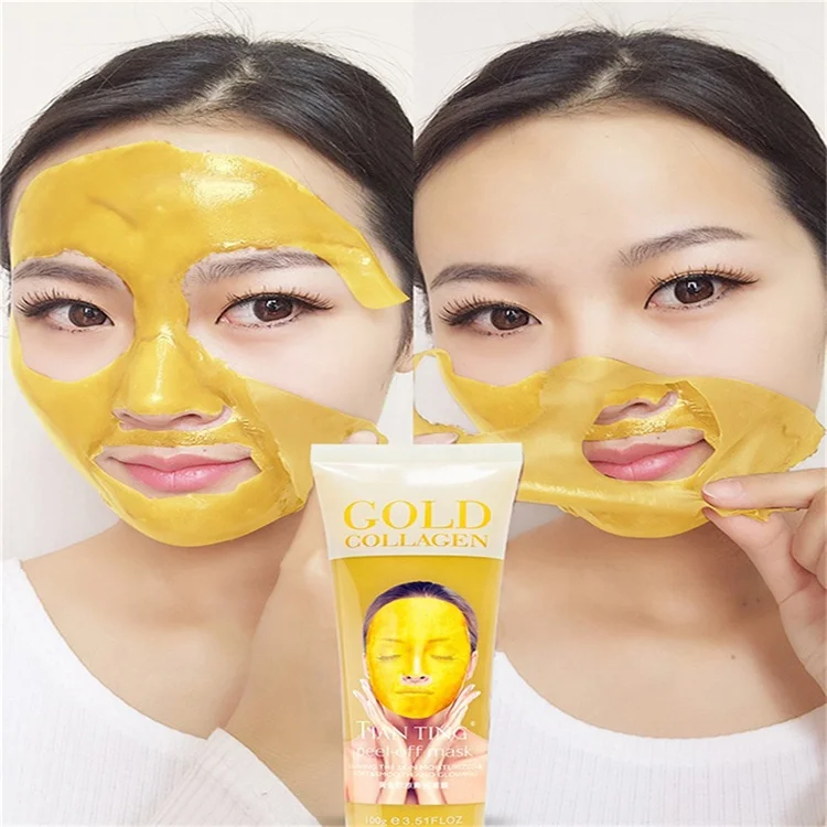 

YANMEI Organic 24 k gold collagen peel off facial mask deep cleaning face mask