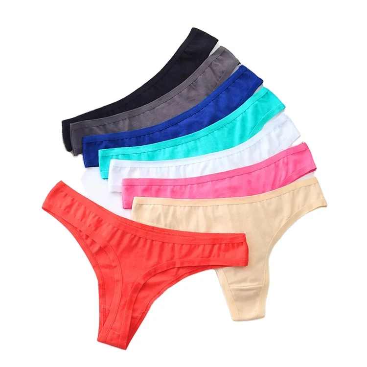 

Seamless Invisible Sexy Low Rise Panties Ice Silk Thongs, White/blue/skin/black/red/turquoise/fuchsia/gray