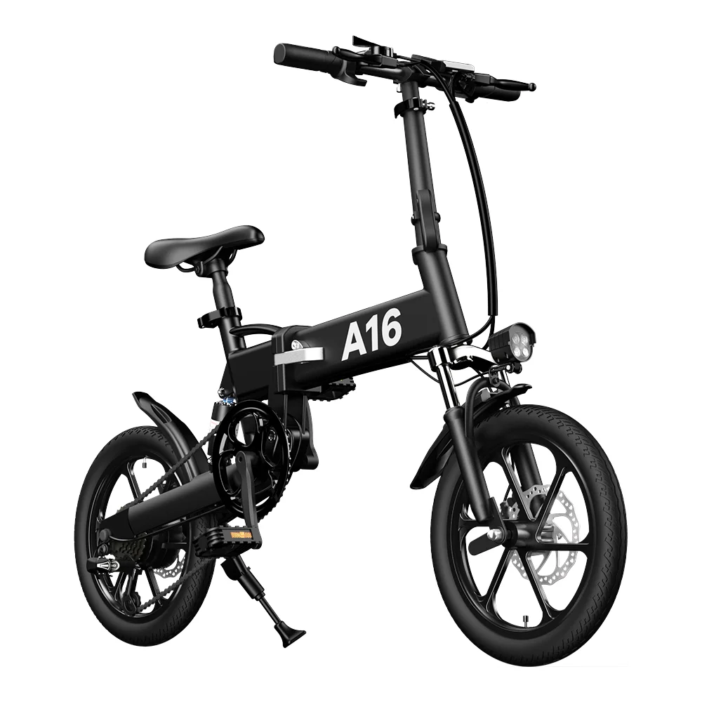 

ADO A16 350W ebike electric fat bike bicycle electric foldable electrical bike electric folding city bike, White/black