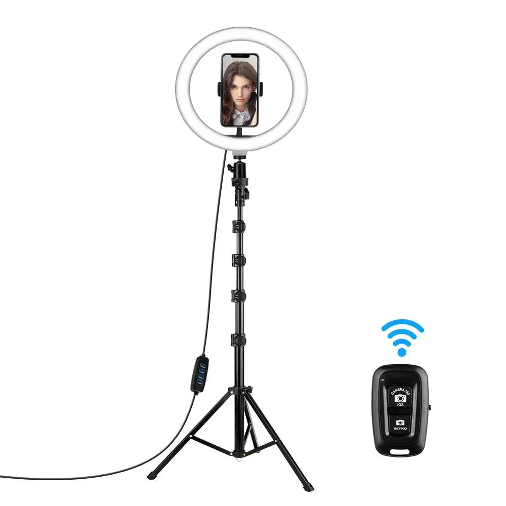

Amazon Hot selling 3000K-6000K Led Photograph camera selfie flash lamp 10 inch live broadcast Video Ring light
