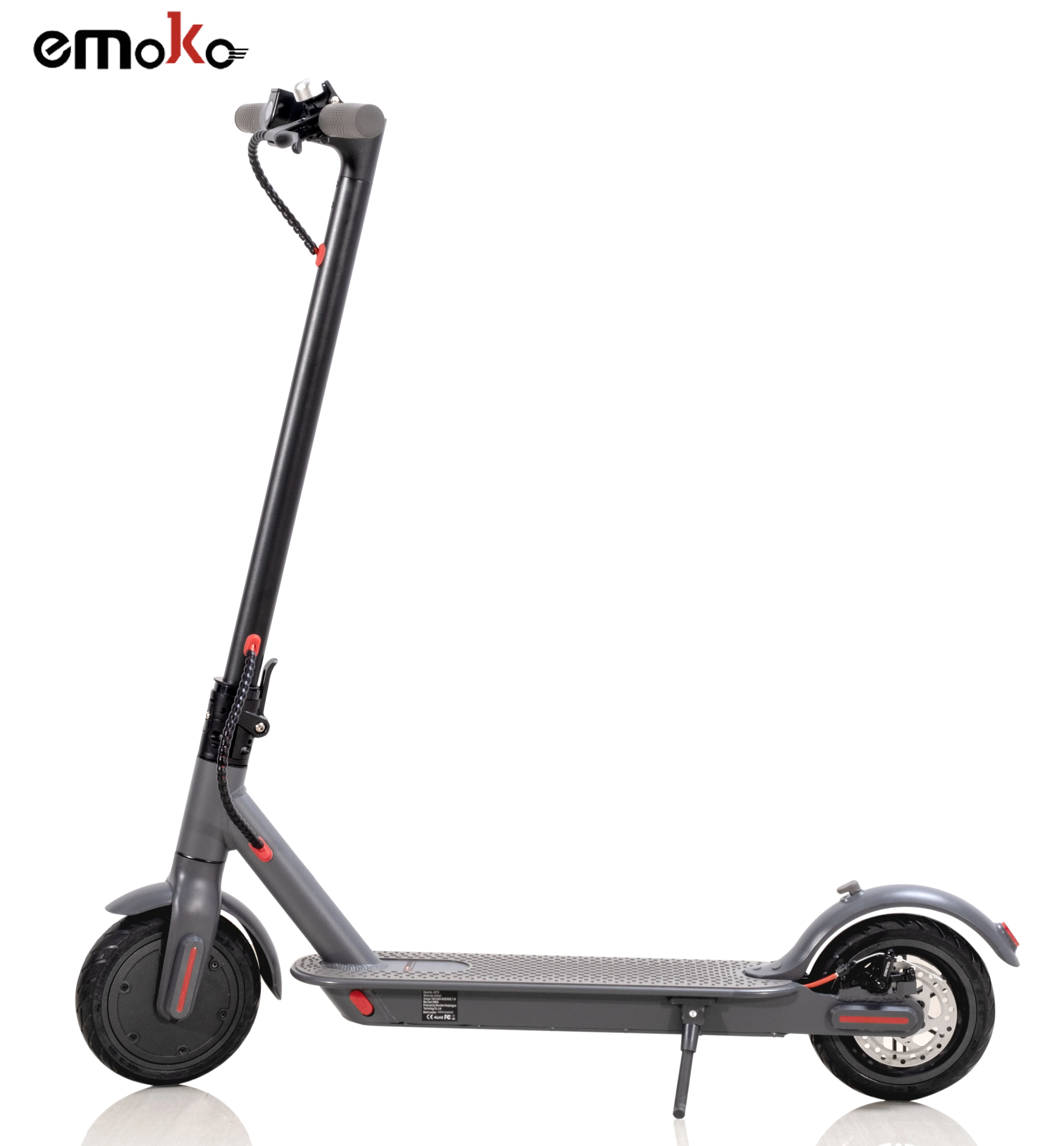 

EU UK Warehouse Long Range 2 Wheel Electric Scooters 8.5 Inch Portable Solid Tyre Adult Folding Scooter APP 30KM, Black white