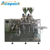 easy operation dried strawberry zipper function flat pouch horizontal packing machine with filling station