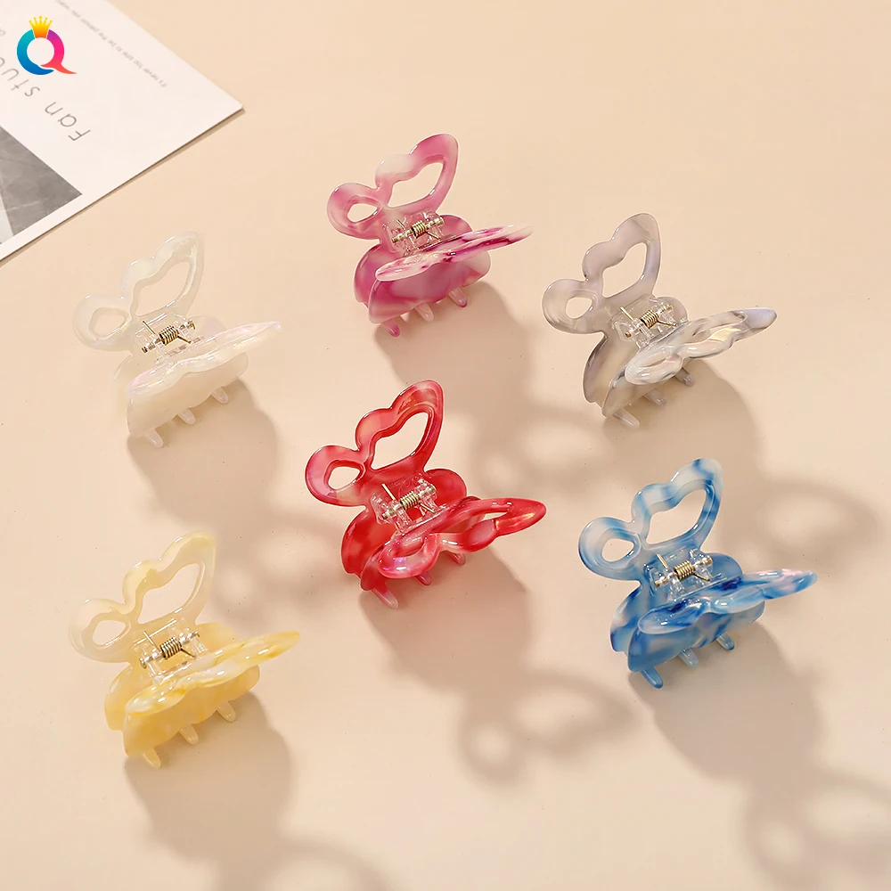 

Small Size Acetate Butterfly Hair Claw Clip Women Hair Clamp