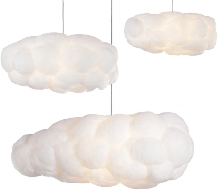 modern chandeliers post-modern hanging cloud light led pendant light floating cloud lamp design lamp