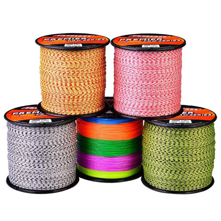 

WEIHE 1000M 4 braided 0.4#-10.0# 6LB-100LB colour-fast PE fishing line, 7 colors