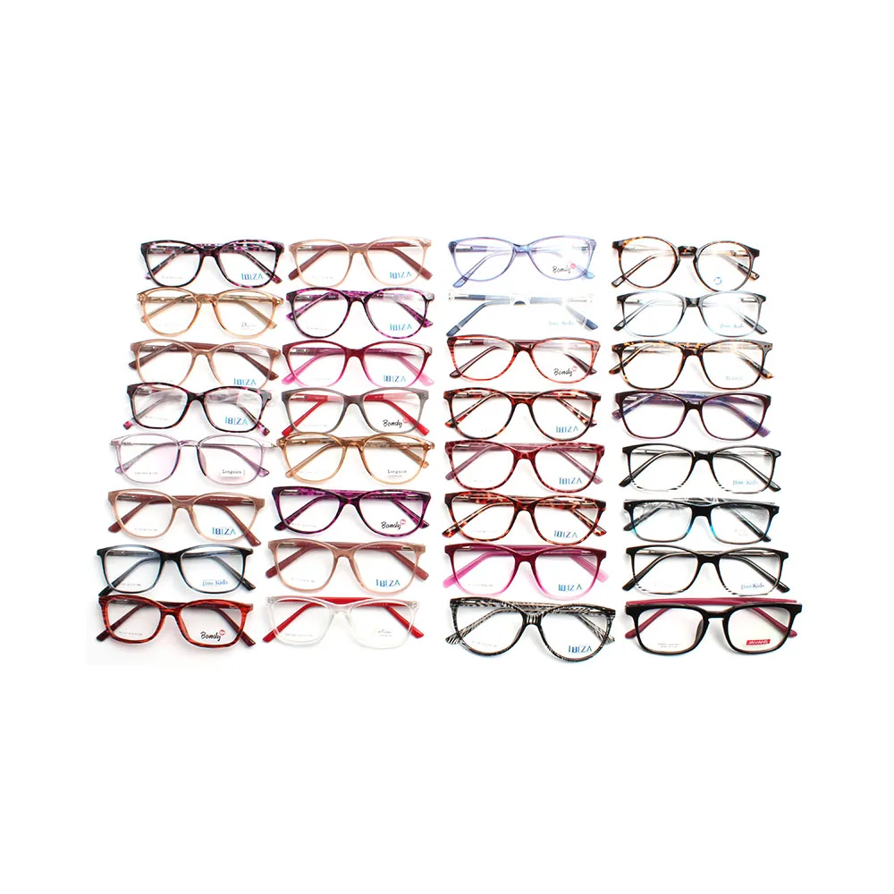

stock assorted ready cheap mixed stock fashion CP plastic injection eyewear optical eyeglass frames, Mixed colors