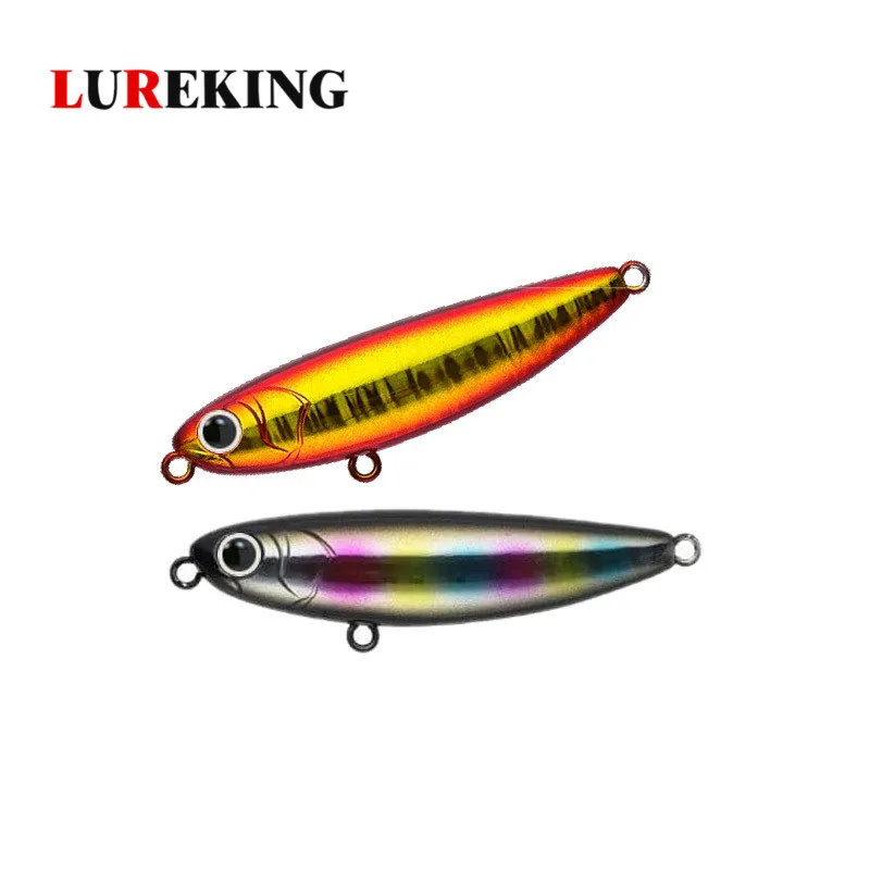 

Lureking Artificial Hard ABS Plastic 60mm 6g Fishing Floating Pencil Lure Top Water Swimming Minnow Bait With Strong Hooks