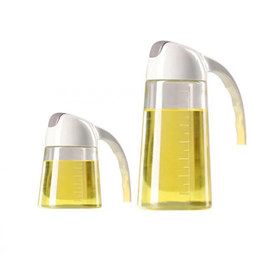 

SQ49 Kitchen Cooking Seasoning Bottle Oil Sauce Vinegar Glass Leakproof Condiment Container Auto Flip Olive Oil Dispenser Bottle, As pic