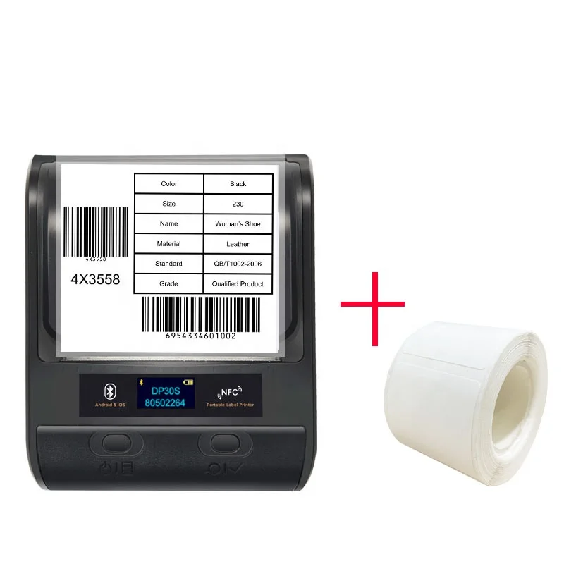 

DETONGER DP30S 80mm barcode qr code stickers price tag printing machine handy label printer