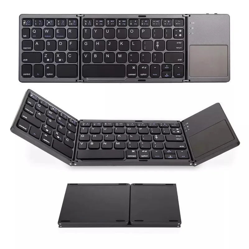 

Customizable Logo Portable Wireless Foldable Blue tooths Keyboard With Touchpad