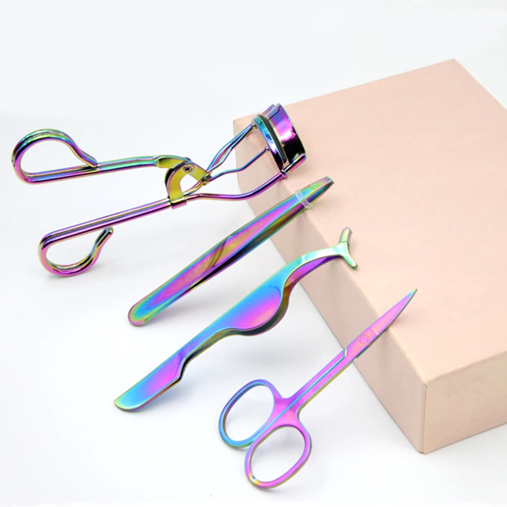
Wholesale Custom Logo Eyelash Extension Tweezers Mink Eyelashes Tweezrs Sets 