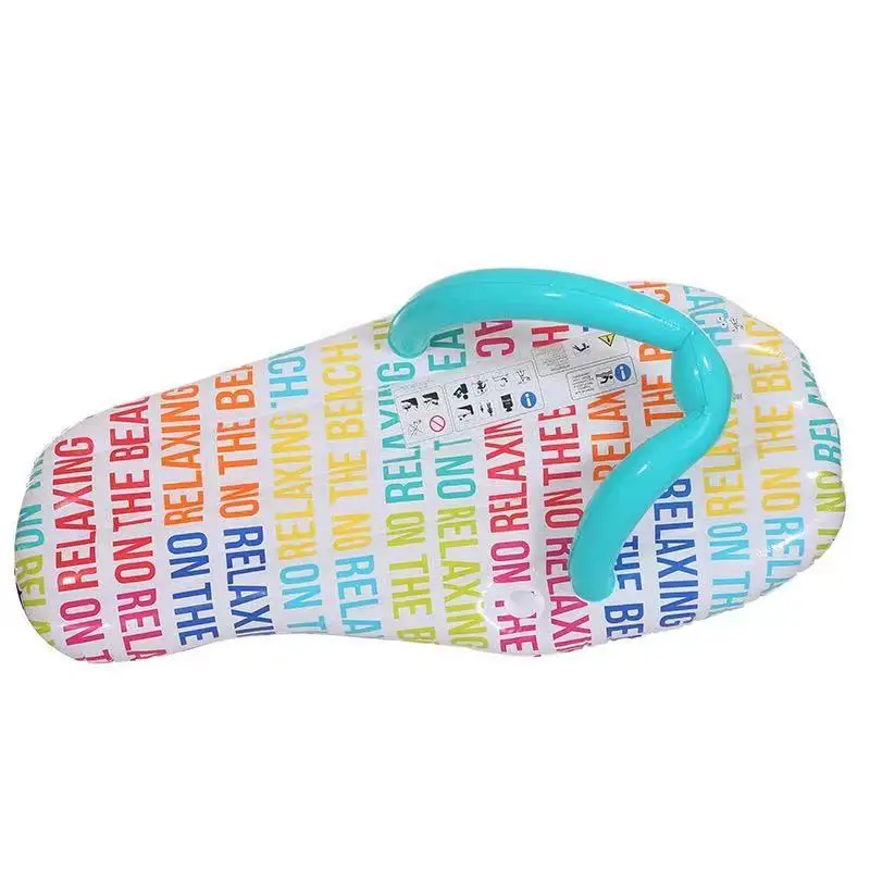 

Customized Advertising Pvc Beach Water Swimming Inflatable Slippers Flip Flops Pool Float Raft, Customized color