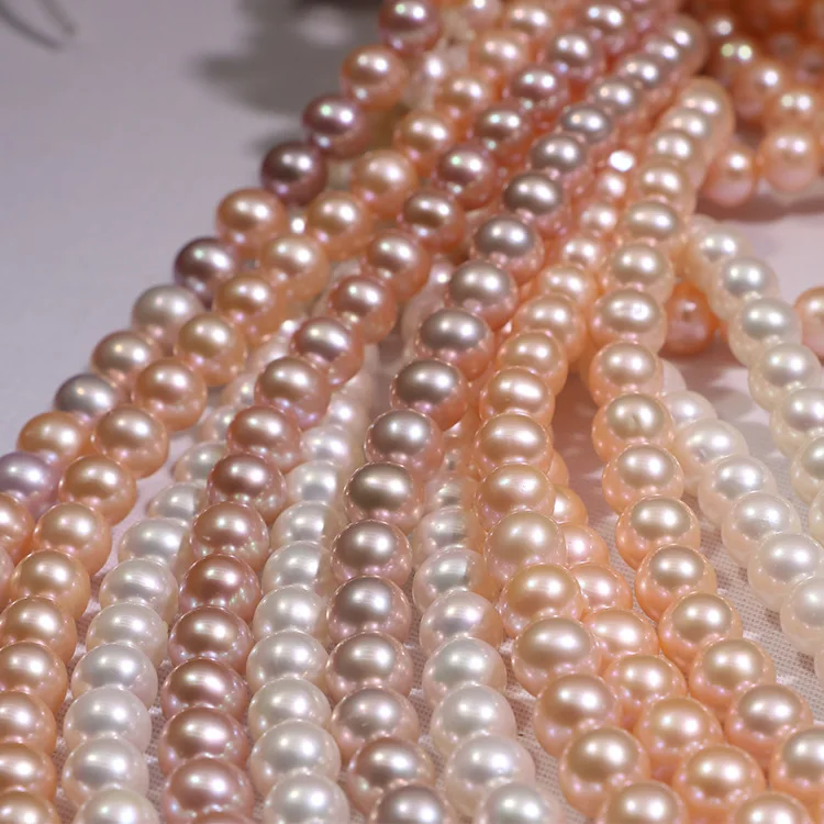 

Factory Price 3mm-12mm 2A 3A Wholesale Cultured Loose Pearls Strands Genuine Freshwater Beads Pearls for Jewelry Making
