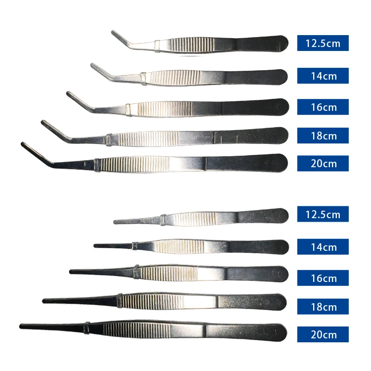 
Stainless Steel lightweight flat-tipped tweezers 