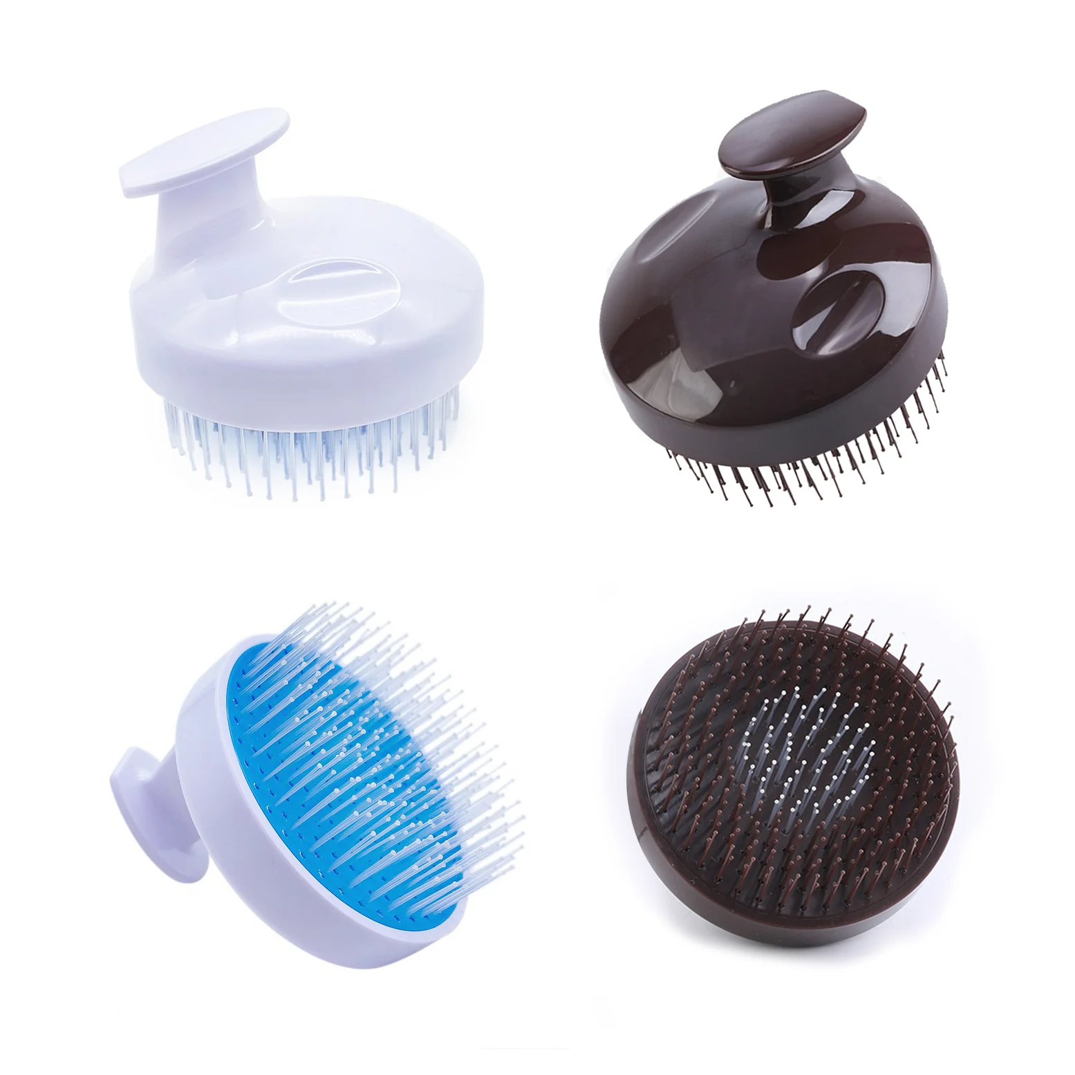 

Private Logo New design Hair Scalp Massage deep clean Shampoo Scalp Scrubber and Brush for Scalp Care Hair cleaning shower, Black,white