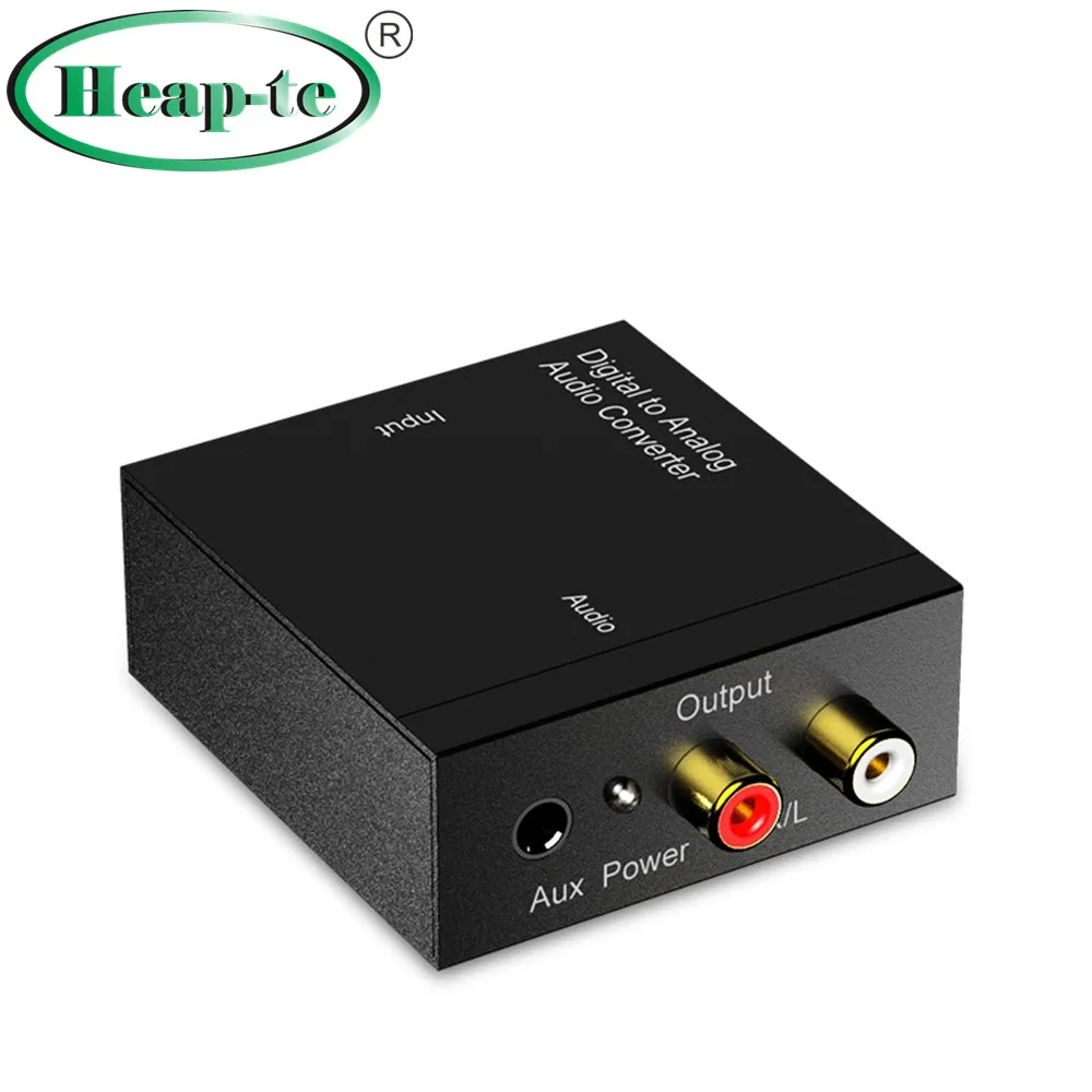 

Digital Optical Coaxial Toslink (SPDIF) to Analog Audio Converter Adapter (RCA L/R + 3.5mm Headphone Output)