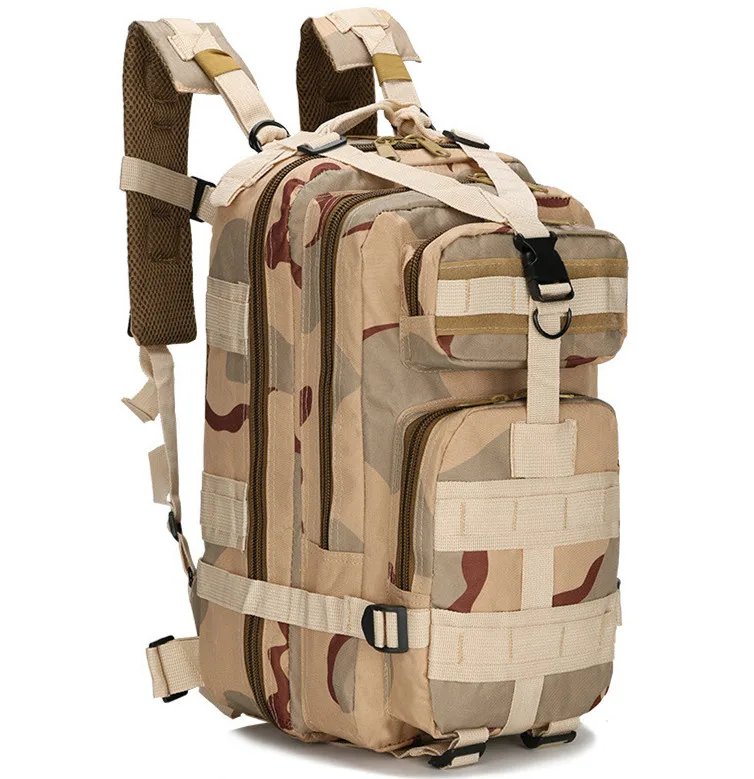 

Wholesales Portable Large Capacity Tactical Backpack to Use Outdoor, Black, khaki, army green, camo1, camo2, camo3