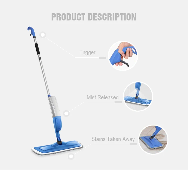 Magic  Cleaning  microfiber healthy spray mop
