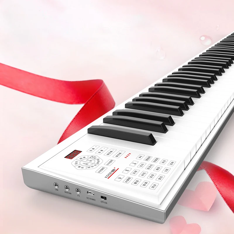 

Digital electronic piano 49 key piano keyboard wireless midi piano, Picture color