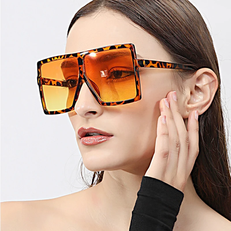 

DCOPTICAL Big Frame Rectangle Full Rim Online 2021 Women New Trendy Eyewear Hot Sell Sunglasses with UV400