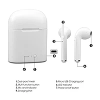 

i7s TWS Mini Wireless Bluetooth Earphone Stereo Earbud Headset With Charging Box Mic For All Smart Phone