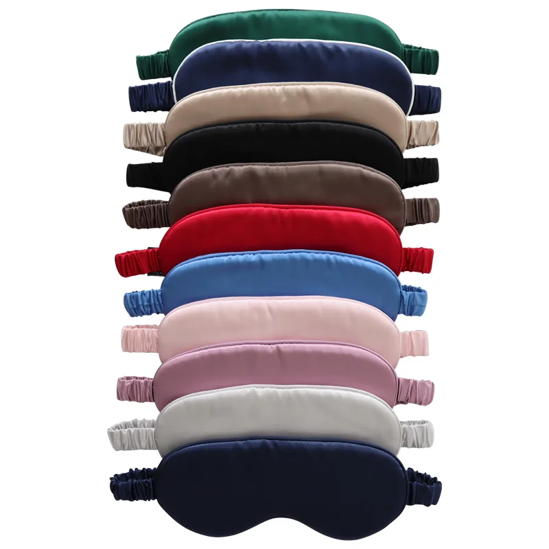 

100% mulberry silk Sleep Eye Mask for Sleeping with solid color Custom