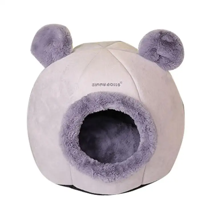 

Warm Small Pets Tent Dog House Kennel Bed Mat Cat Blanket Thicken Winter Pet Beds Foldable Fabric Nest Teddy Dog Cotton Cushion
