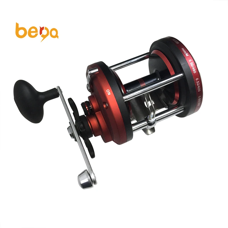 

5.2:1PRT Series Left & Right Hand High Strength Aluminum Alloy Round Baitcasting Fishing Reel Drum Wheel Reels, As picture or custom color