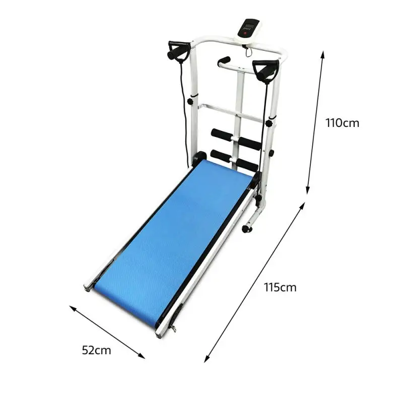 

LED Electric Treadmills Sit-ups And Waist Twist Three-in-one Walking Machine Mechanical Running Large Fitness Equipment HWC