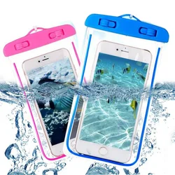 Free shipping Luminous waterproof touch screen mobile phone cover case for iphone 5s 6s 6 7 8 plus X Xs max Xr