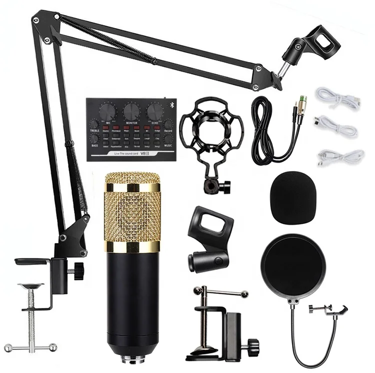 

professional electret tube bm800 studio usb condenser microphone