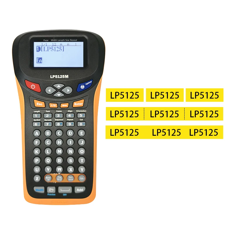 

2020 Industries UseLP5125M Handheld Small Label Maker, Black color