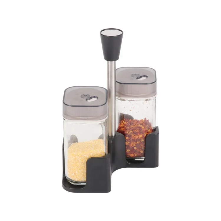 

Factory 2pcs 120ml Plastic Containers Jar Packaging For Spices Kitchen Restaurant
