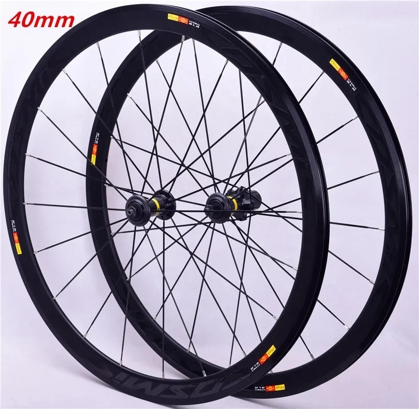 

2018 High quality heat sales  high 40mm V Brake disc alloy bike wheelset brake Bmx bicycle Road wheelset, Black