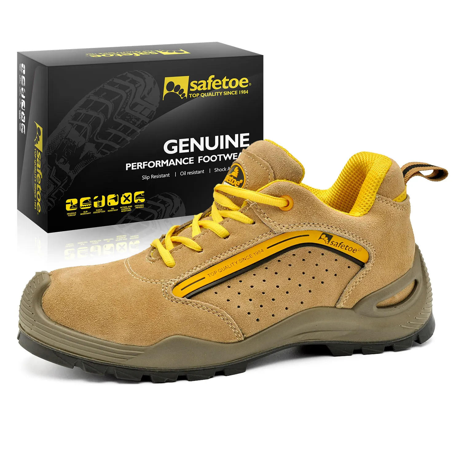 

2021 Fashion Design Work Sports Safety Boots Working for Men In Construction Workplace, Yellow