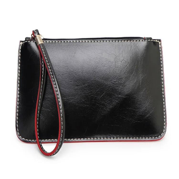 

Gulidd Wholesale Plain Fashion Custom Zipper Women Hand Wallet Coin Clutch Purse, Grey/blue/brown/black etc