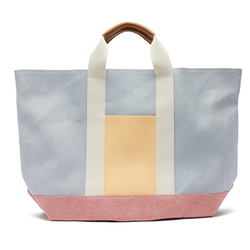 Luxury Xl Waxed Canvas Beach Tote Bag With Leather Handle Buy Canvas
