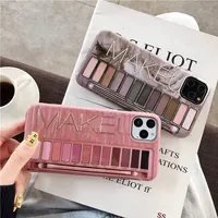 

Makeup Eyeshadow Palette Phone Case For iPhone XS Max 11 11Pro Max For iPhone 6 7 8 Plus Soft Silicone Case Cover