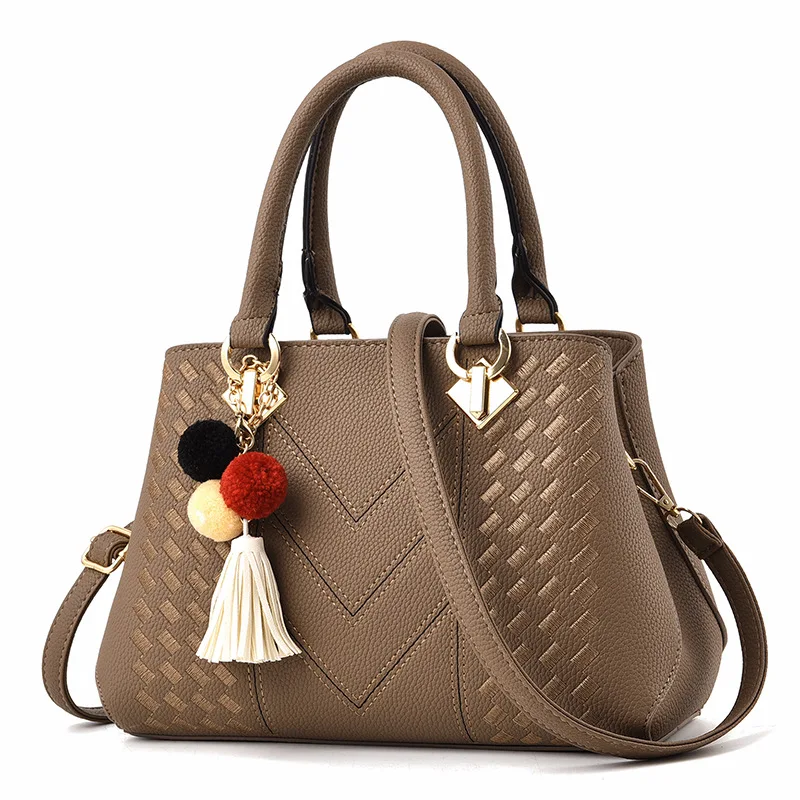 

Custom casual designer bag solid color waterproof women shoulder strap women Handbag, Customized