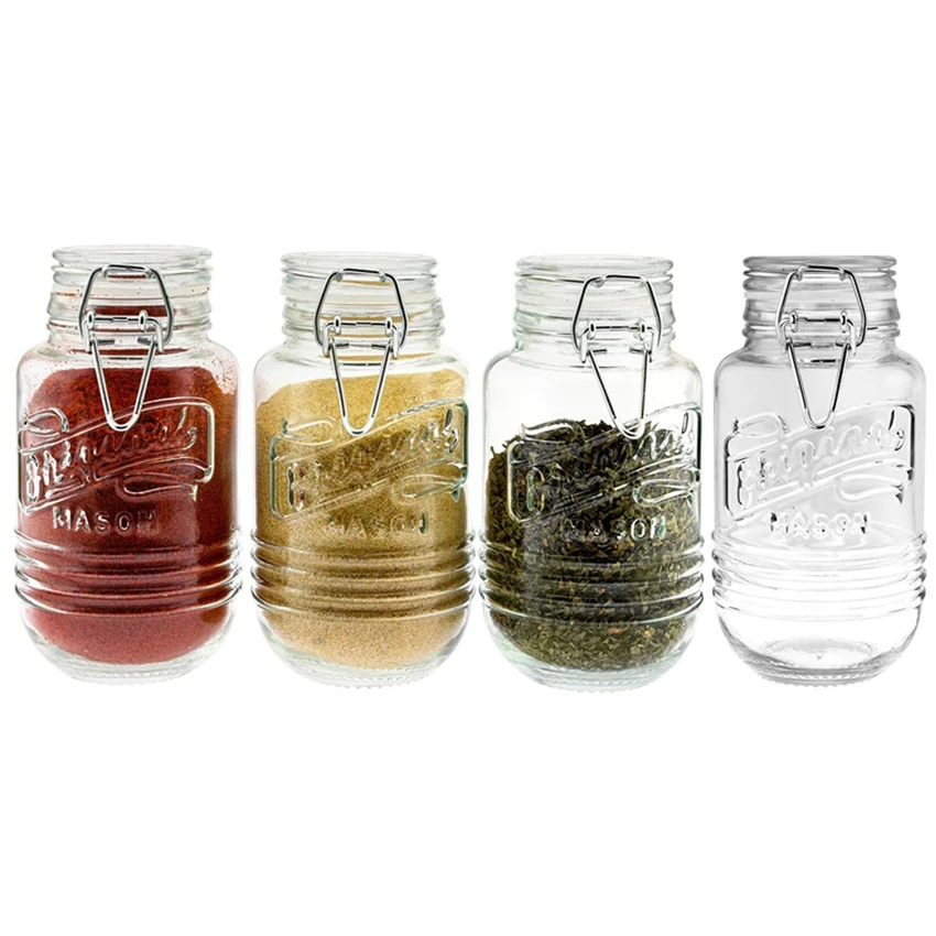 

8 Oz Original Mason Jars with Airtight Sealing Lid, Transparent