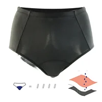 

Lynmiss High Waist 4 Layers Functional Menstrual Leak Proof Underwear Reusable Girls Bamboo Period Panties for Adults