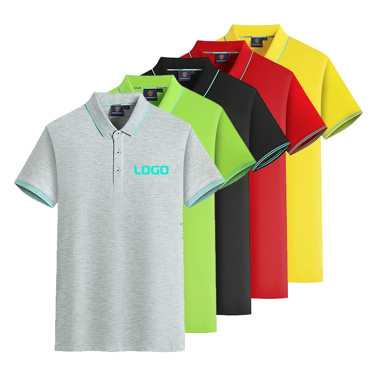 Excellent Quality Combed Cotton Men's Polo Shirts Short Sleeve Golf Polo t Shirts Support Custom logo